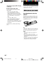 Preview for 30 page of Sony STR-SL40 Operating Instructions Manual