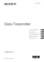 Preview for 1 page of Sony STWA-C101 Operating Instructions Manual