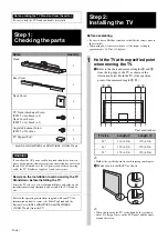 Preview for 12 page of Sony SU-40NX1 Instructions Manual
