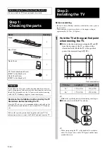 Preview for 12 page of Sony SU-46HX1 Instructions Manual