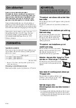 Preview for 98 page of Sony SU-46HX1 Instructions Manual