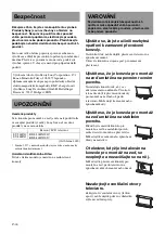 Preview for 130 page of Sony SU-46HX1 Instructions Manual