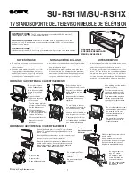 Sony SU-RS11M Instructions Manual preview