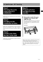 Preview for 5 page of Sony SU-WL500 Instructions (SU-WL500 Wall-Mount Bracket) Installation Manual