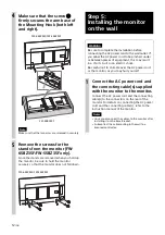 Preview for 12 page of Sony SU-WL500 Instructions (SU-WL500 Wall-Mount Bracket) Installation Manual