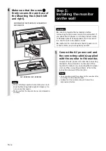 Preview for 16 page of Sony SU-WL500 Instructions (SU-WL500 Wall-Mount Bracket) Installation Manual