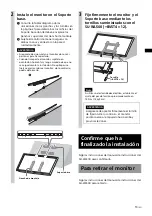 Preview for 55 page of Sony SU-WL500 Instructions (SU-WL500 Wall-Mount Bracket) Installation Manual