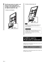 Preview for 60 page of Sony SU-WL500 Instructions (SU-WL500 Wall-Mount Bracket) Installation Manual