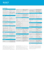 Preview for 2 page of Sony SVT15114CXS Specification Sheet