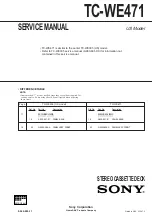 Sony TC-WE305 Service Manual preview