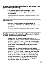 Preview for 221 page of Sony TDM-NC1 - Wi-fi Client For Streaming Music Installation Instructions Manual