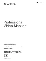 Preview for 1 page of Sony trimaster EL PVM-2551MD Instructions For Use Manual