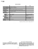 Preview for 2 page of Sony TRINITRON KV-1499XF Service Manual