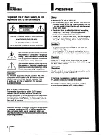 Preview for 2 page of Sony Trinitron KV-27TS27 Operating Instructions Manual