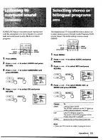 Preview for 19 page of Sony Trinitron KV-32V16 Operating Instructions Manual