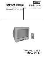 Preview for 2 page of Sony Trinitron KV-BM14M70 Service Manual