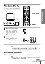 Preview for 11 page of Sony Trinitron KV-EX34 Operating Instructions Manual