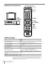 Preview for 12 page of Sony Trinitron KV-EX34 Operating Instructions Manual