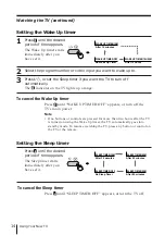 Preview for 14 page of Sony Trinitron KV-EX34 Operating Instructions Manual