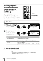 Preview for 36 page of Sony Trinitron KV-EX34 Operating Instructions Manual