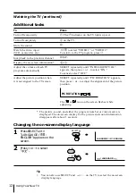 Preview for 12 page of Sony Trinitron KV-XF21M80 Operating Instructions Manual