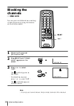 Preview for 18 page of Sony Trinitron KV-XF21M80 Operating Instructions Manual