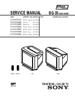 Sony Trinitron KV-XF21M80 Service Manual preview