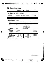 Preview for 2 page of Sony Trinitron WEGA KV-SZ252 Operating Instructions Manual