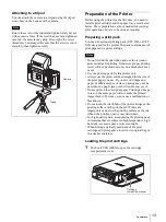 Preview for 13 page of Sony UPX-C200 Operating Instructions Manual