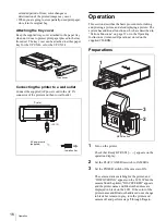 Preview for 16 page of Sony UPX-C200 Operating Instructions Manual