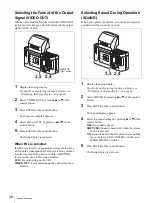 Preview for 46 page of Sony UPX-C200 Operating Instructions Manual