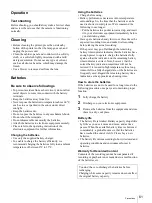 Preview for 61 page of Sony UPX-C200 Operating Instructions Manual