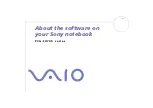 Preview for 1 page of Sony VAIO PCG-FX700 series Software Manual