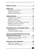 Preview for 2 page of Sony VAIO PCG-GRS series Quick Start Manual