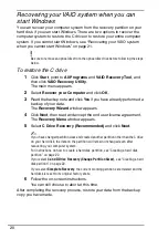 Preview for 20 page of Sony Vaio Series Operating Instructions Manual