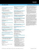 Preview for 2 page of Sony VAIO VGN-BZ579N04 Specifications