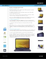 Preview for 1 page of Sony VAIO VGN-NS220J Specifications