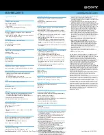 Preview for 2 page of Sony VAIO VGN-NW225F Specifications