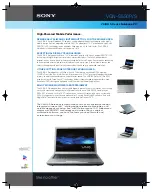 Sony VAIO VGN-S550PS Specifications preview