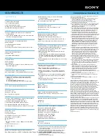 Preview for 2 page of Sony VAIO VGN-SR525G/B Specifications