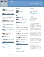 Preview for 2 page of Sony VAIO VGN-SZ240 CTO Series Specifications