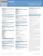 Preview for 2 page of Sony VAIO VGN-SZ390 CTO Series Specifications