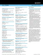 Preview for 2 page of Sony VAIO VGN-TT190EIN Specifications