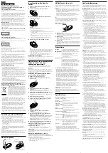 Preview for 2 page of Sony VAIO VGP-BMS33 Operating Instructions