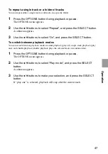 Preview for 47 page of Sony VAIO VGP-MR200E Operating Instructions Manual