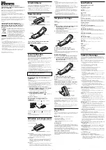 Preview for 2 page of Sony VAIO VN-CX1 Operating Instructions