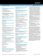 Preview for 2 page of Sony VAIO VPCB11CGX/B Specifications