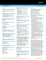 Preview for 2 page of Sony VAIO VPCEB31FX/BJ Specifications