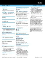 Preview for 2 page of Sony VAIO VPCEC22FX Specifications