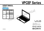 Sony VAIO VPCEF Series Service Manual preview